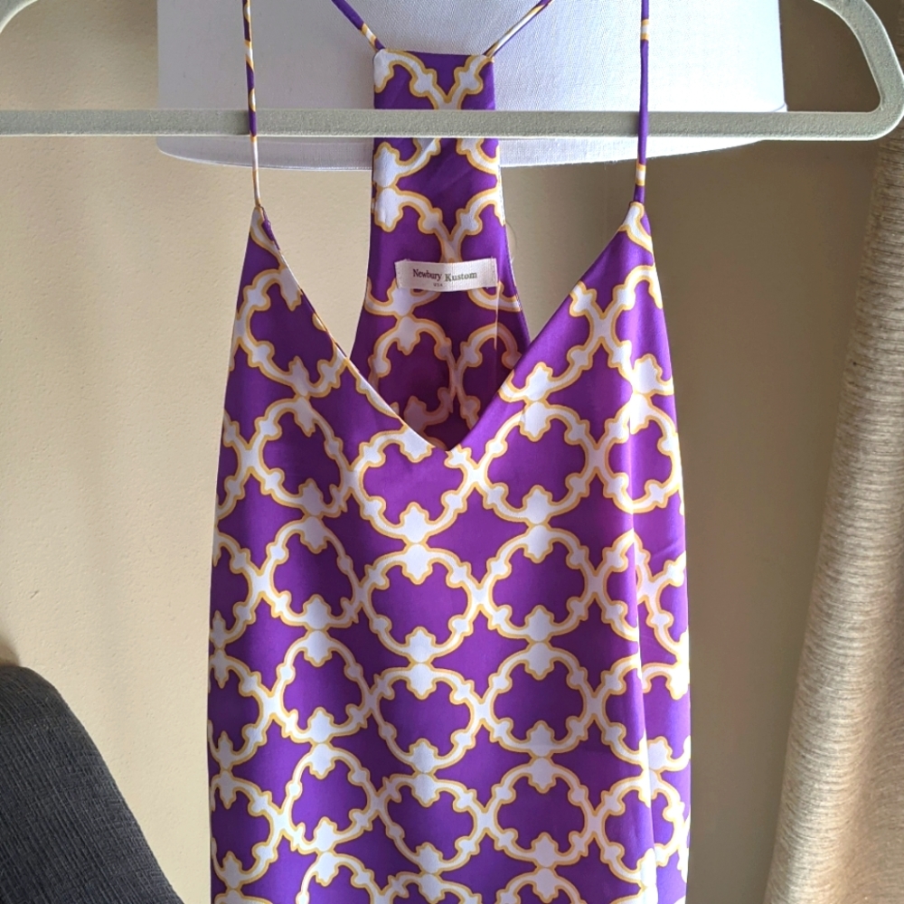 Purple and gold tank top